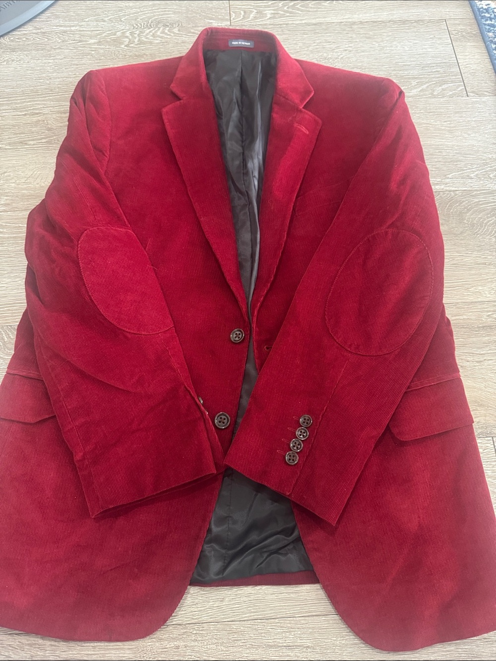 Stafford Red Corduroy Blazer Jacket